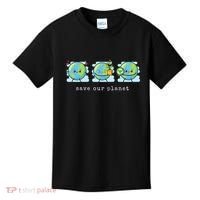 Save Our Planet Earth Day Awareness Cute Kids T-Shirt thumb 0