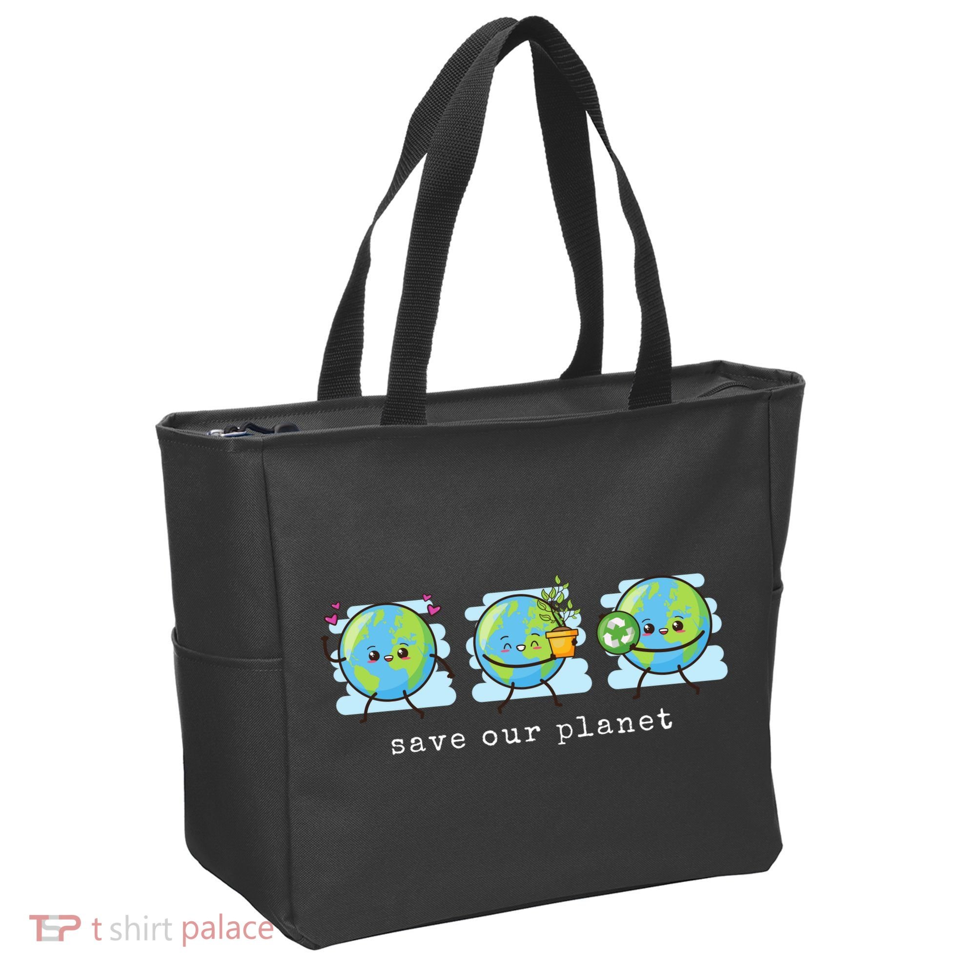 Save Our Planet Earth Day Awareness Cute Tote Bag