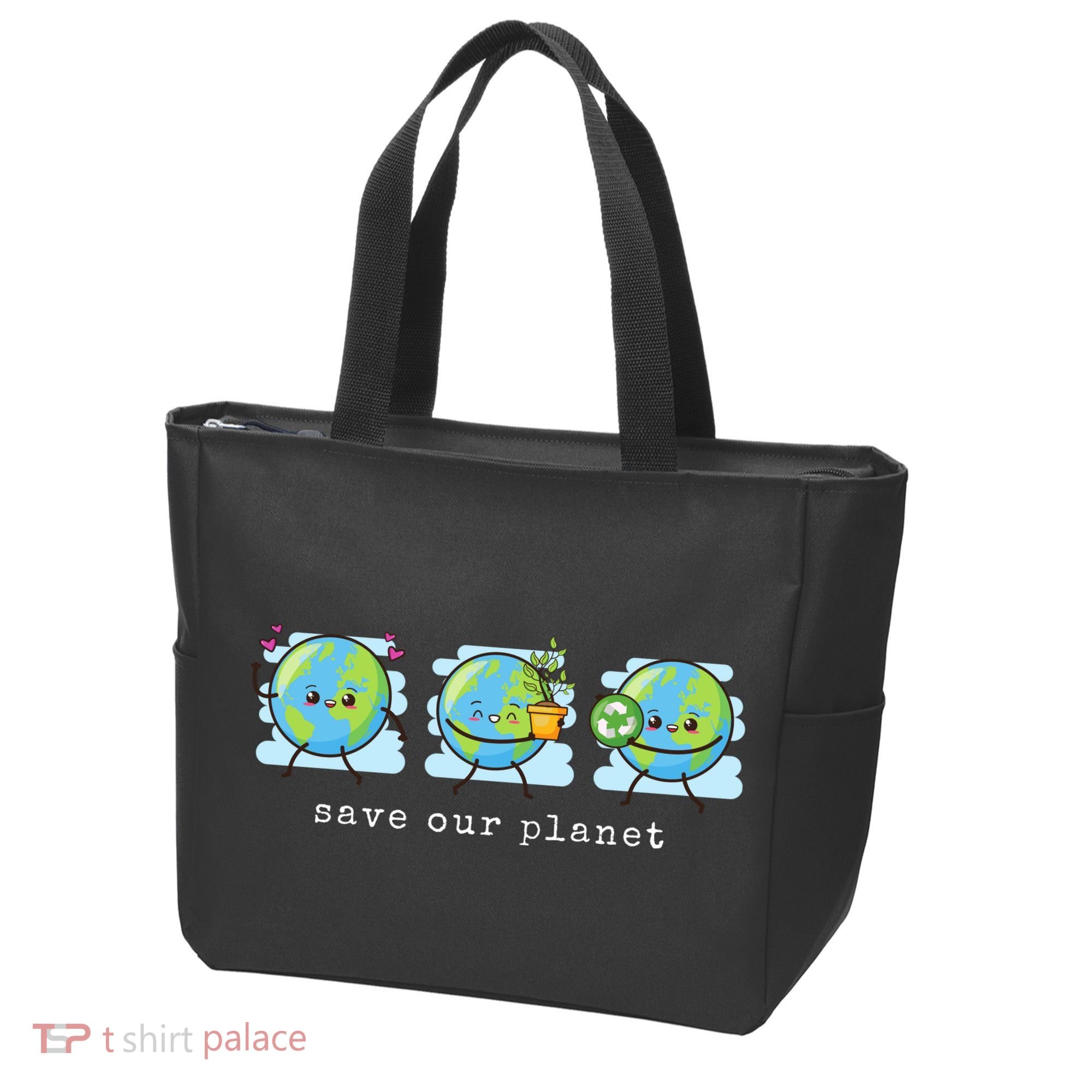 Save Our Planet Earth Day Awareness Cute Tote Bag
