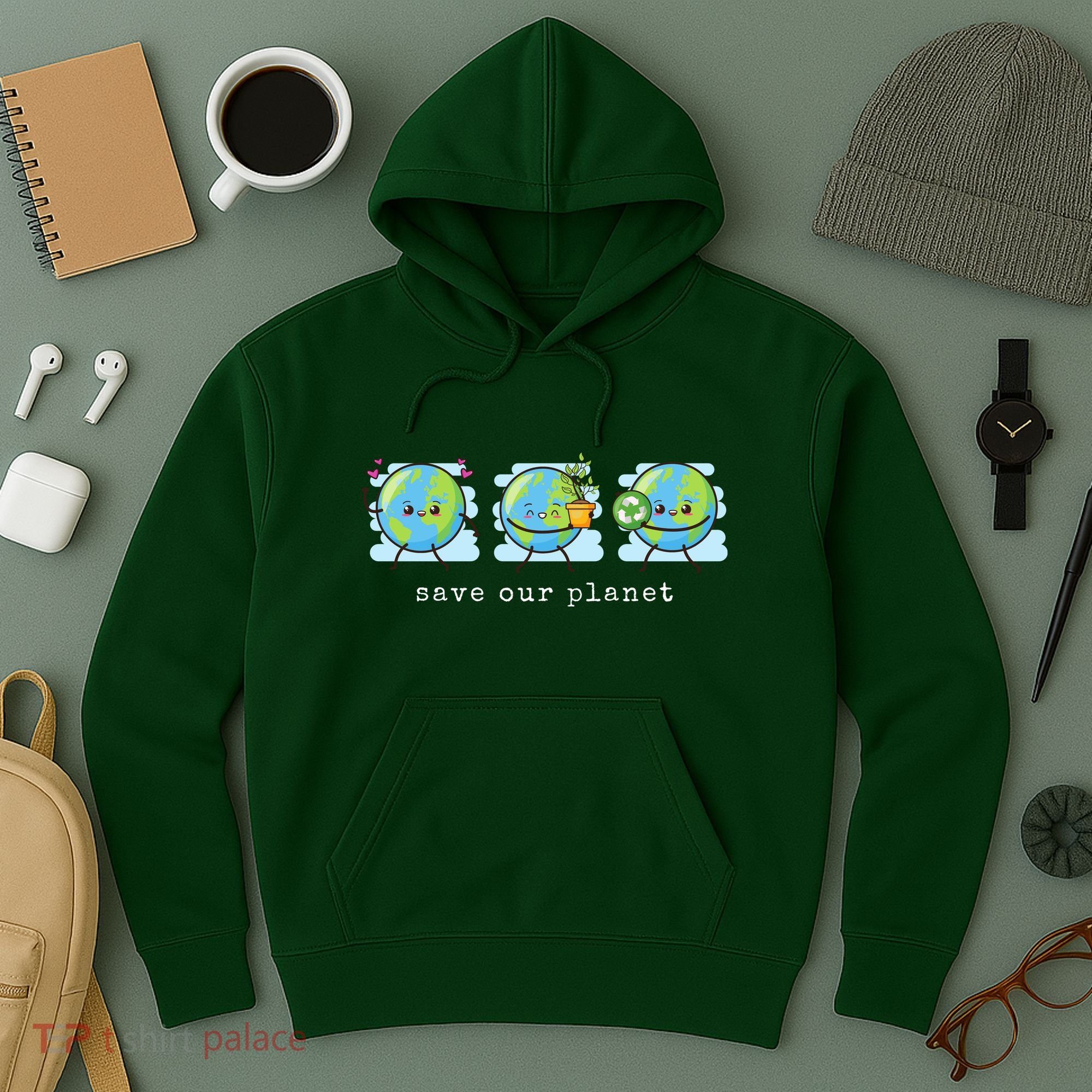 Save Our Planet Earth Day Awareness Cute Hoodie