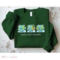 Save Our Planet Earth Day Awareness Cute Sweatshirt thumb 2