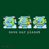 Save Our Planet Earth Day Awareness Cute Kids Sweatshirt thumb 2