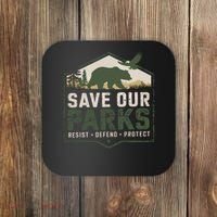 Save Our Parks Resist National Park Protect ALT US Parks Coaster thumb 0
