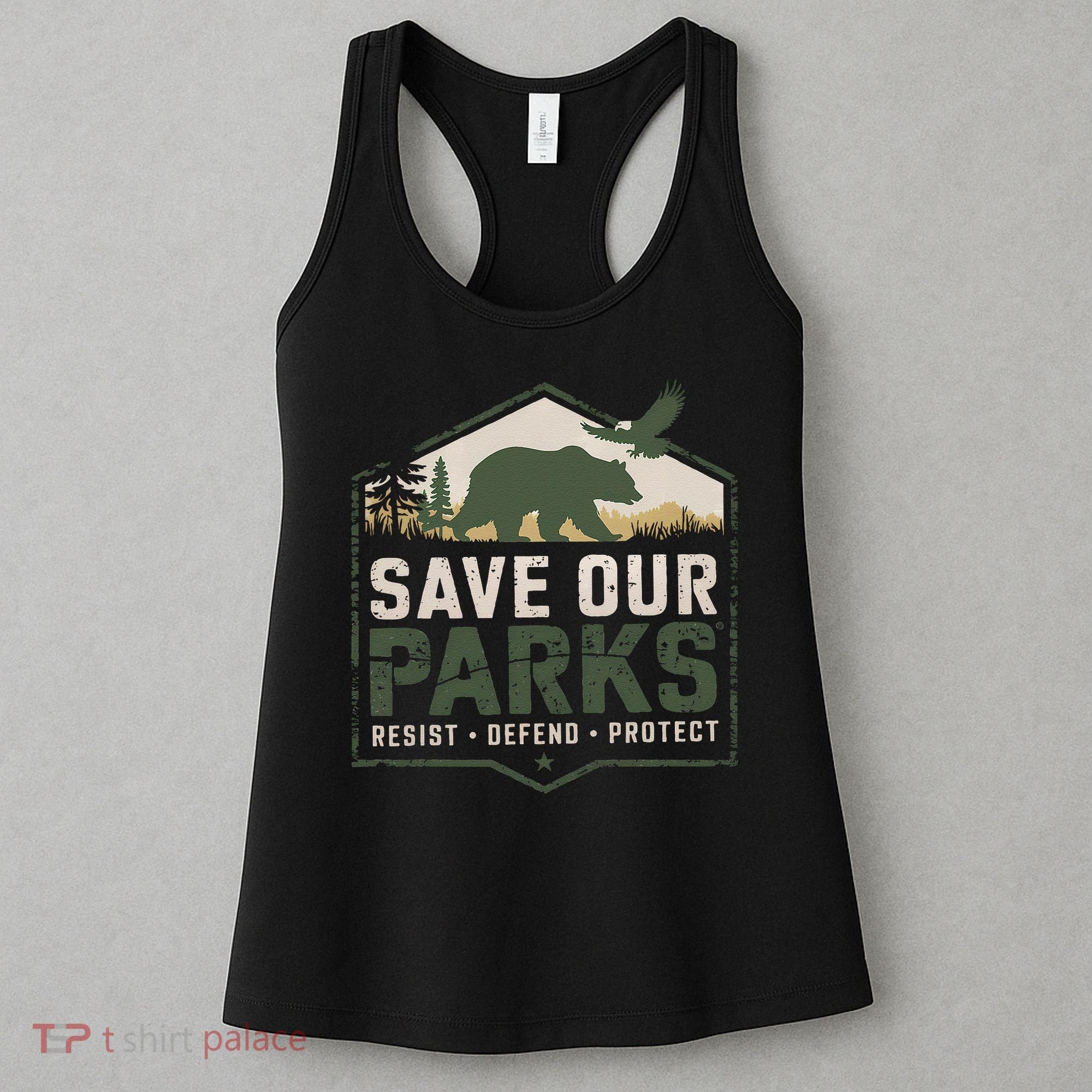 Save Our Parks Resist National Park Protect ALT US Parks Women's Tank Top