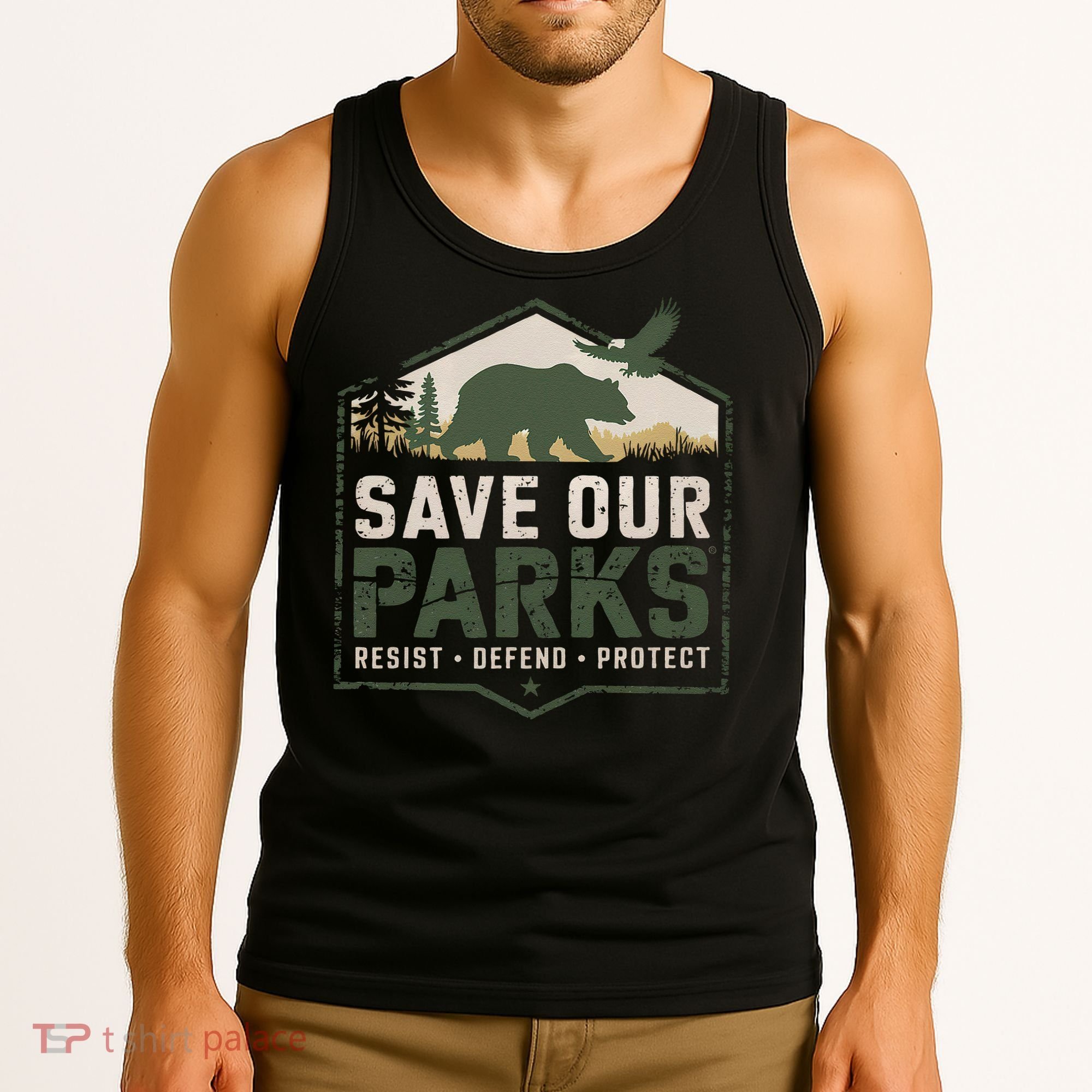 Save Our Parks Resist National Park Protect ALT US Parks Tank Top
