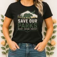 Save Our Parks Resist National Park Protect ALT US Parks Women's T-Shirt thumb 2