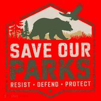Save Our Parks Resist National Park Protect ALT US Parks Santa Hat thumb 1