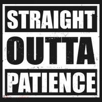 Straight Outta Patience Meme Apron thumb 3