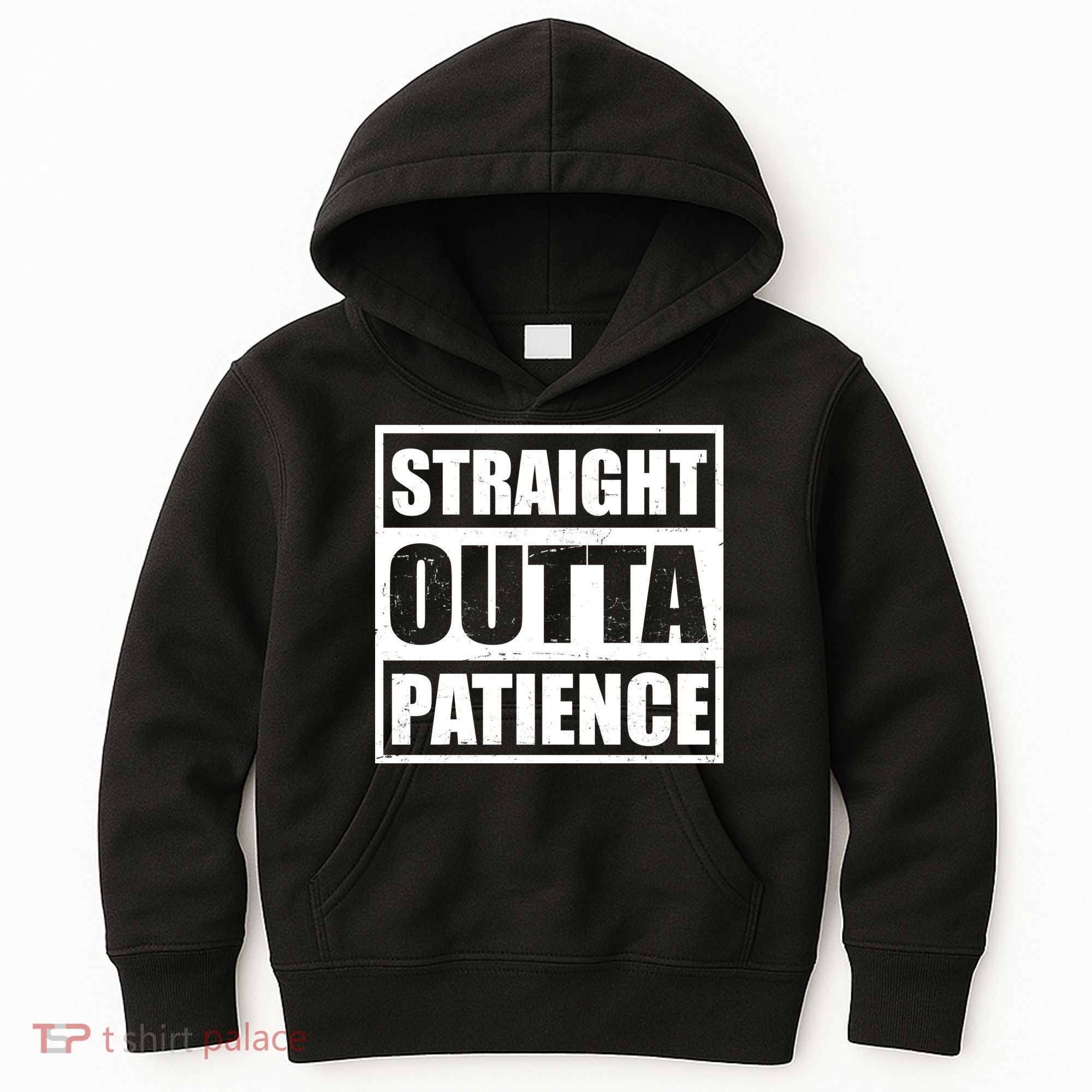 Straight Outta Patience Meme Kids Hoodie