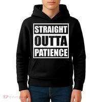 Straight Outta Patience Meme Kids Hoodie thumb 4