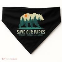 Save Our Parks Resist National Park Protect Alt Us USA-Made Doggie Bandana thumb 0