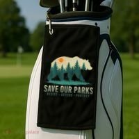 Save Our Parks Resist National Park Protect Alt Us Golf Towel thumb 2