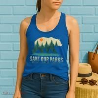 Save Our Parks Resist National Park Protect Alt Us Women's Tank Top thumb 2