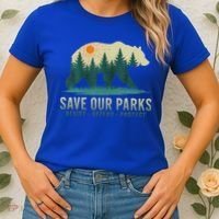 Save Our Parks Resist National Park Protect Alt Us Women's T-Shirt thumb 2