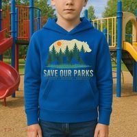 Save Our Parks Resist National Park Protect Alt Us Kids Hoodie thumb 2