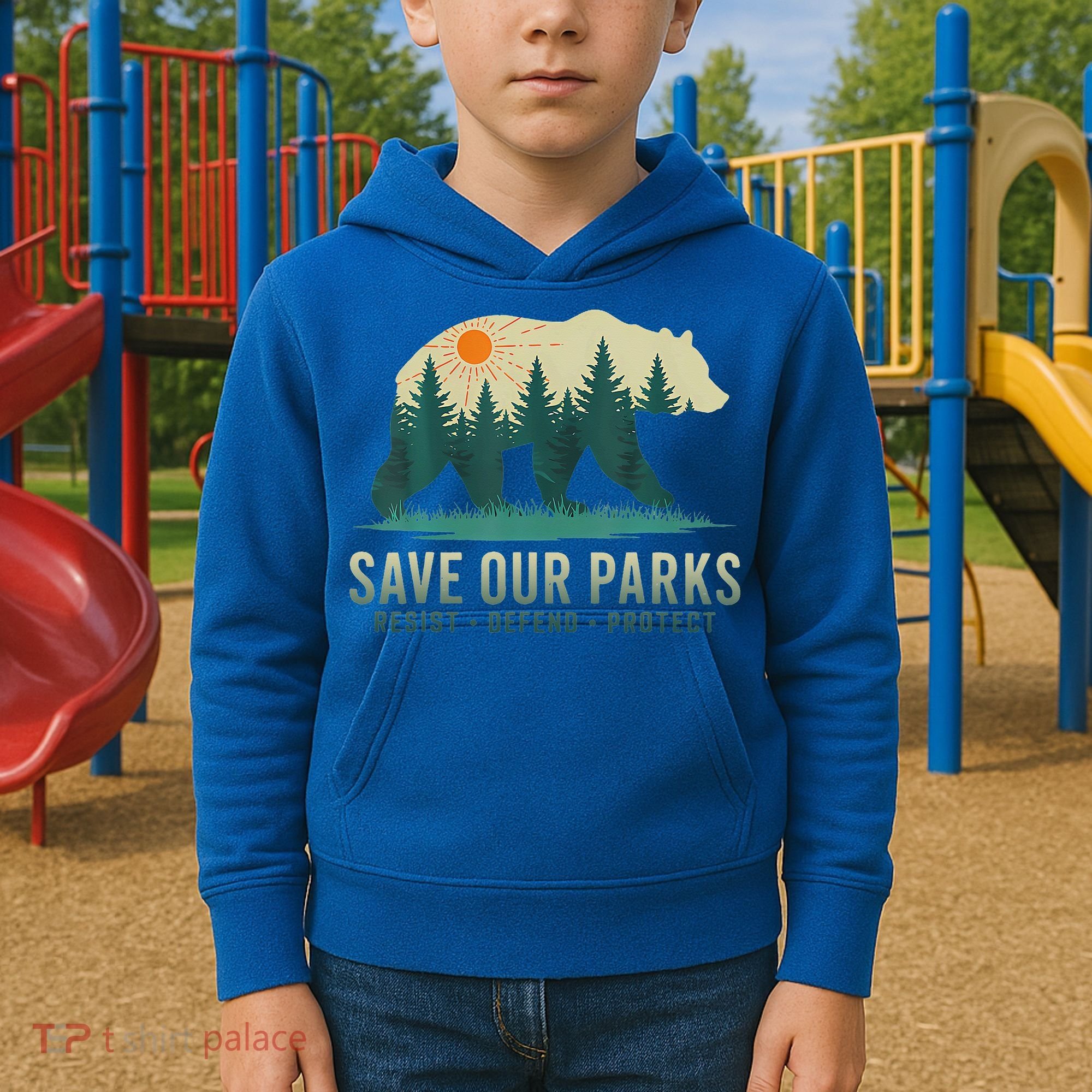 Save Our Parks Resist National Park Protect Alt Us Kids Hoodie