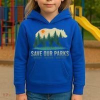 Save Our Parks Resist National Park Protect Alt Us Kids Hoodie thumb 3