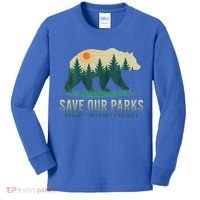 Save Our Parks Resist National Park Protect Alt Us Kids Long Sleeve Shirt thumb 0