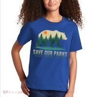Save Our Parks Resist National Park Protect Alt Us Kids T-Shirt thumb 2