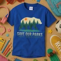 Save Our Parks Resist National Park Protect Alt Us Kids T-Shirt thumb 3