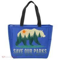Save Our Parks Resist National Park Protect Alt Us Tote Bag thumb 0