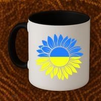 Sunflower Of Peace Ukraine Strong Vyshyvanka Coffee Mug thumb 2