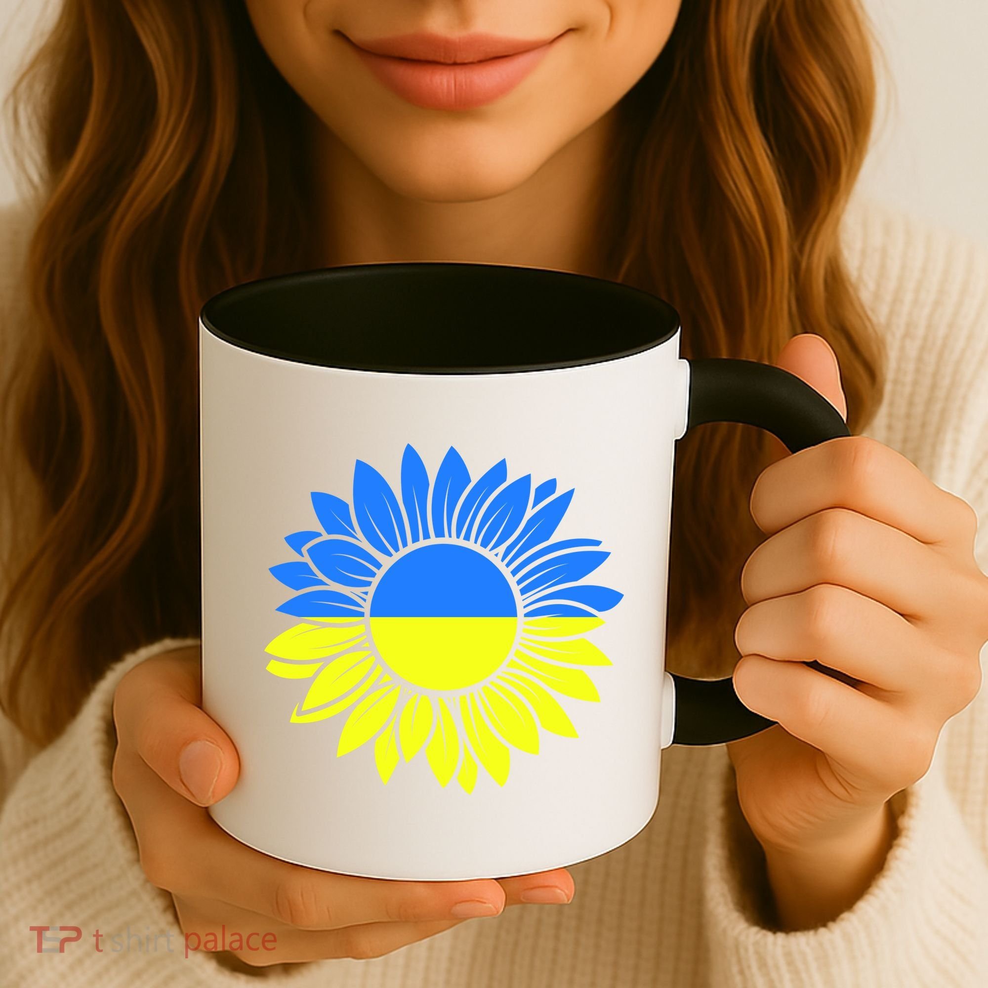 Sunflower Of Peace Ukraine Strong Vyshyvanka Coffee Mug