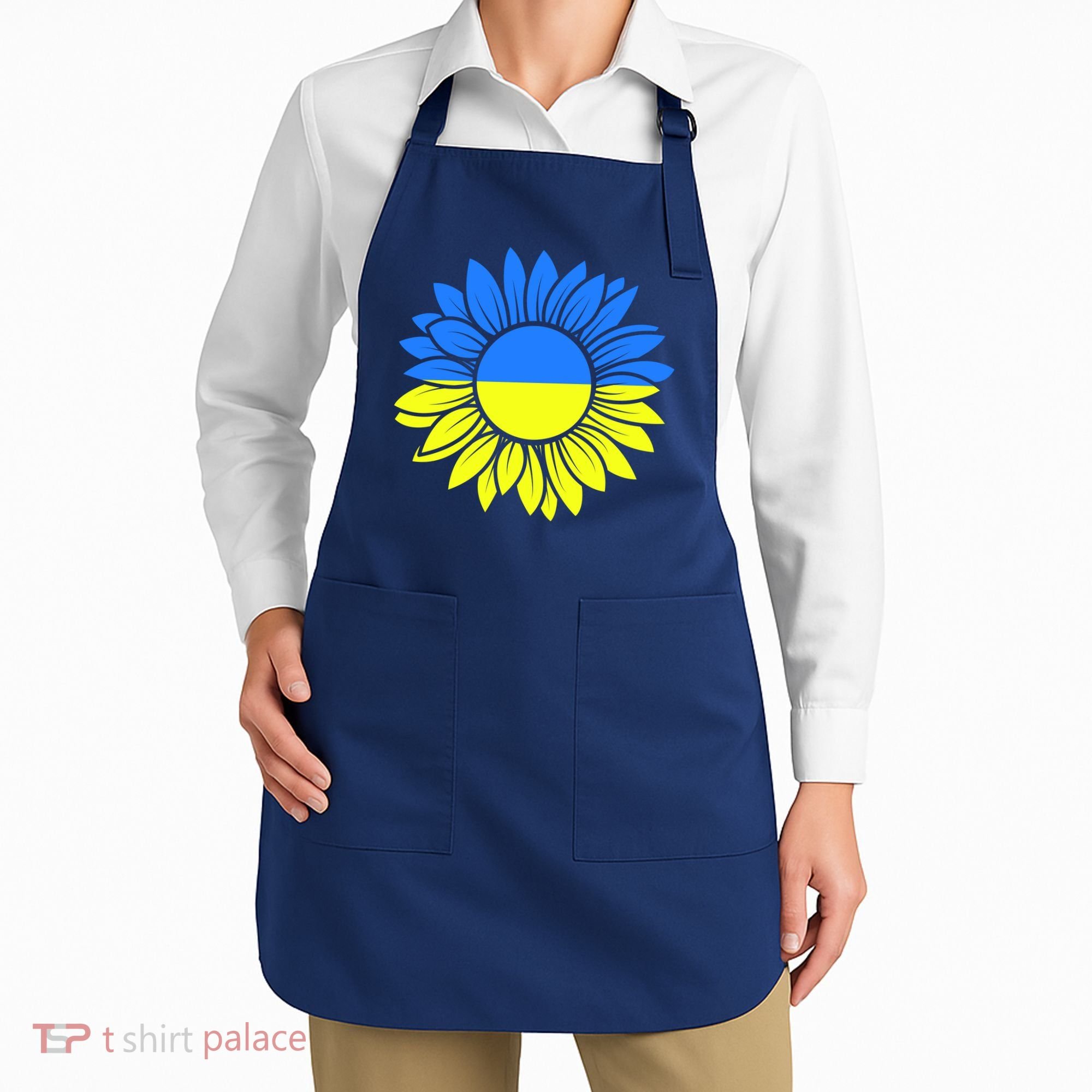 Sunflower Of Peace Ukraine Strong Vyshyvanka Apron