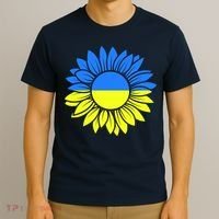 Sunflower Of Peace Ukraine Strong Vyshyvanka T-Shirt thumb 3