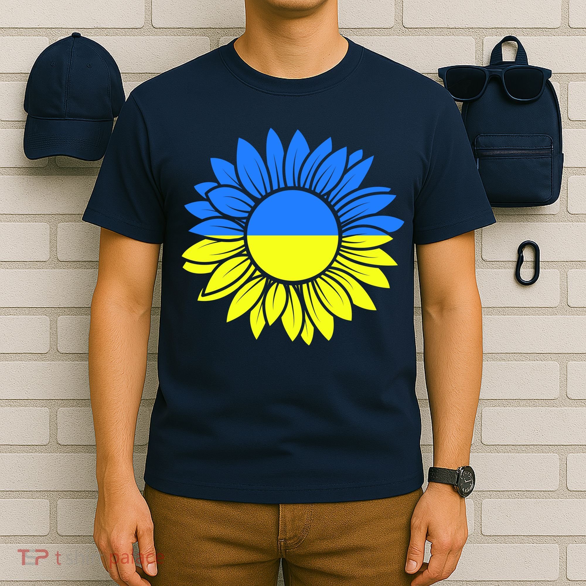 Sunflower Of Peace Ukraine Strong Vyshyvanka T-Shirt