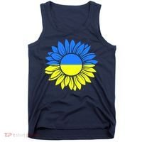 Sunflower Of Peace Ukraine Strong Vyshyvanka Tank Top thumb 0