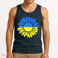 Sunflower Of Peace Ukraine Strong Vyshyvanka Tank Top thumb 3