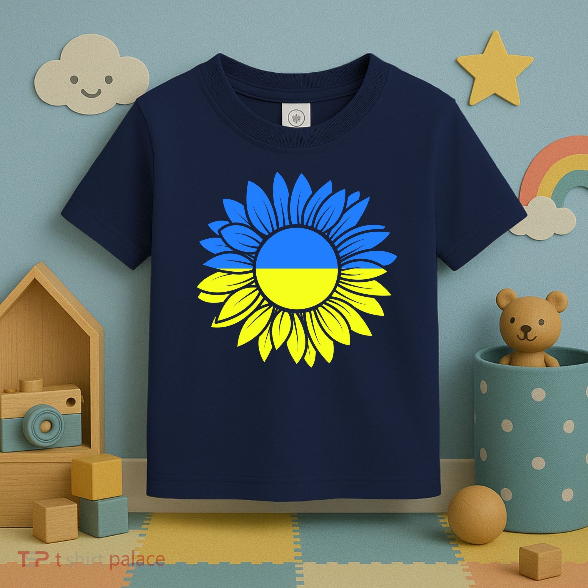 Sunflower Of Peace Ukraine Strong Vyshyvanka Toddler T-Shirt
