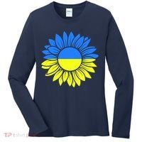 Sunflower Of Peace Ukraine Strong Vyshyvanka Women's Long Sleeve Shirt thumb 0