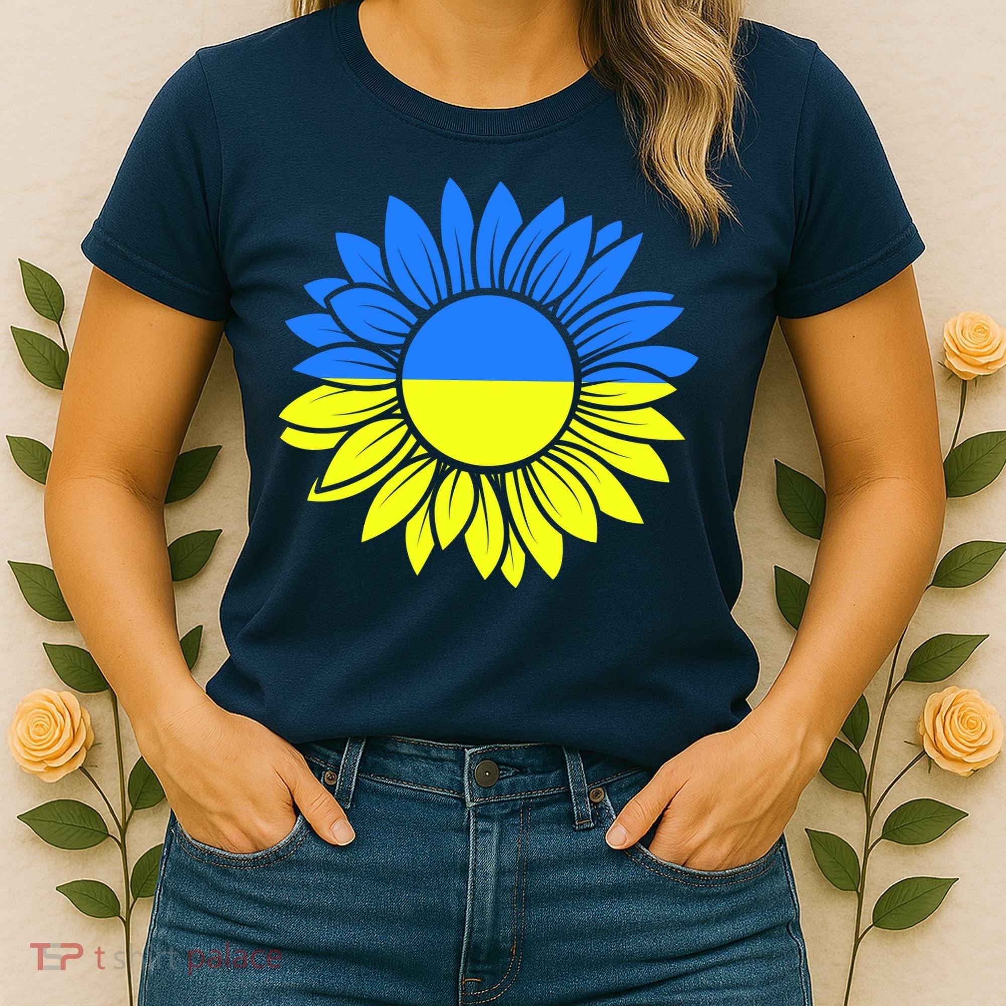 Sunflower Of Peace Ukraine Strong Vyshyvanka Women's T-Shirt