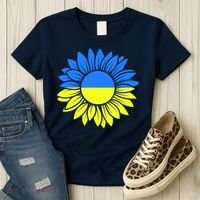 Sunflower Of Peace Ukraine Strong Vyshyvanka Women's T-Shirt thumb 3