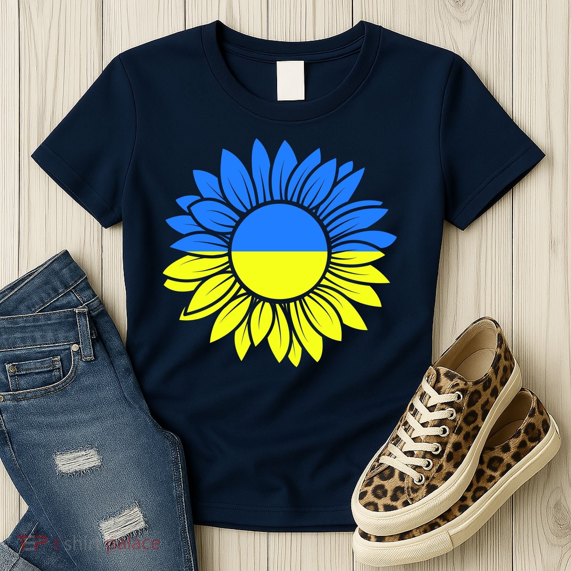 Sunflower Of Peace Ukraine Strong Vyshyvanka Women's T-Shirt