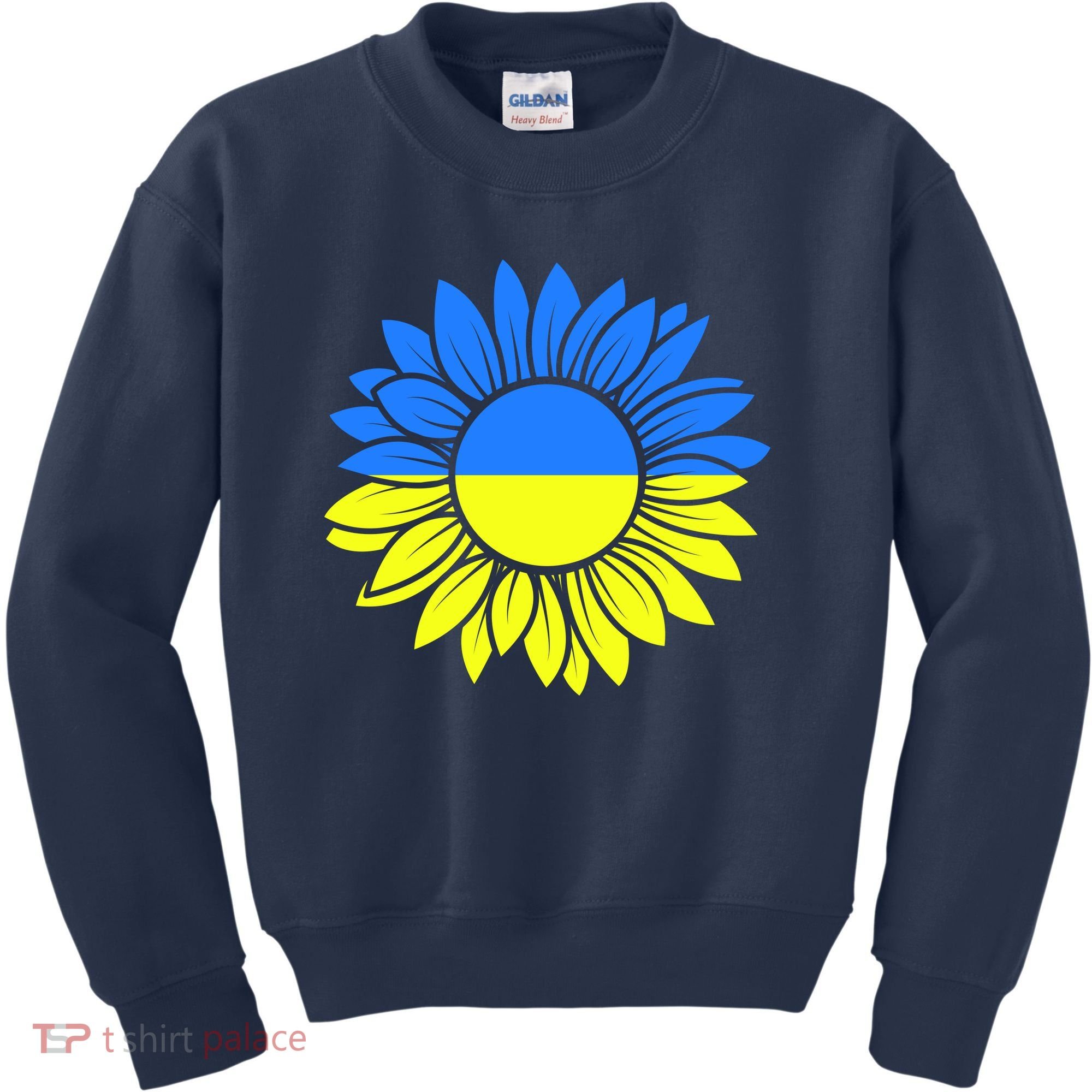 Sunflower Of Peace Ukraine Strong Vyshyvanka Kids Sweatshirt