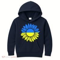 Sunflower Of Peace Ukraine Strong Vyshyvanka Kids Hoodie thumb 0