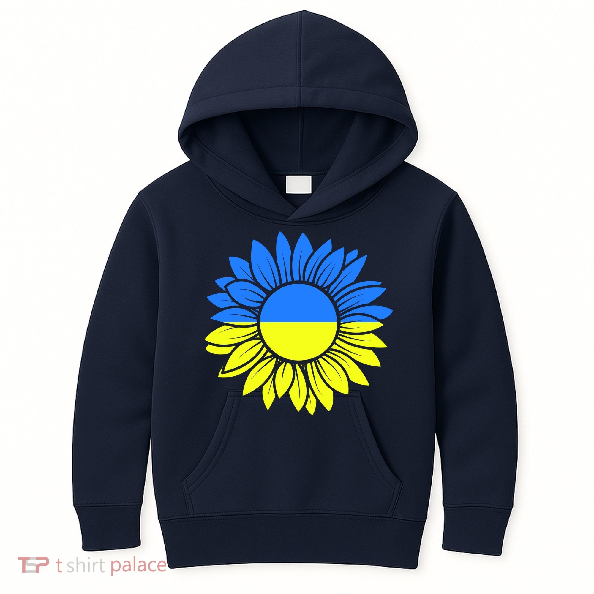 Sunflower Of Peace Ukraine Strong Vyshyvanka Kids Hoodie