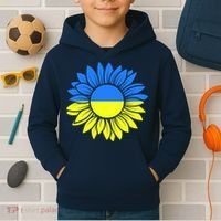 Sunflower Of Peace Ukraine Strong Vyshyvanka Kids Hoodie thumb 2