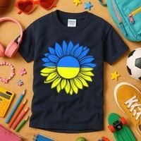 Sunflower Of Peace Ukraine Strong Vyshyvanka Kids T-Shirt thumb 3