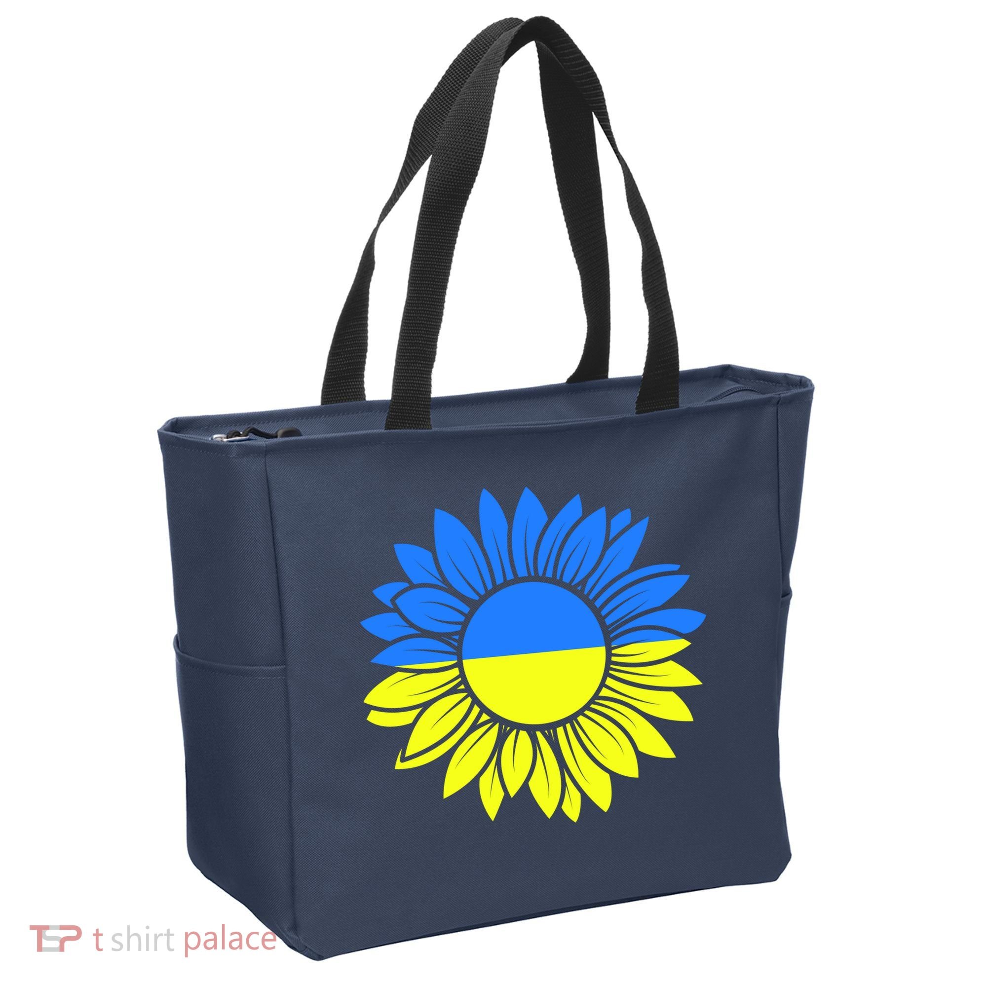 Sunflower Of Peace Ukraine Strong Vyshyvanka Tote Bag