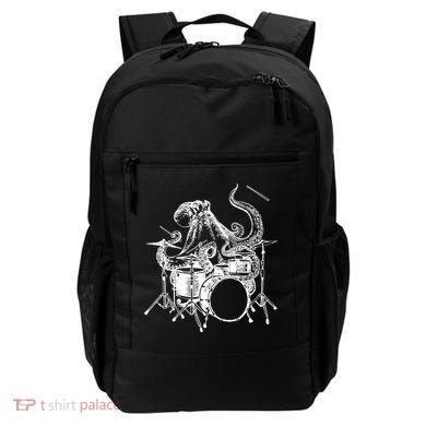 Seembo Octopus Playing Drums Drummer Drumming Musician Band Gift Backpack