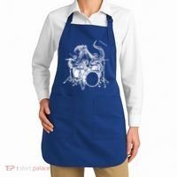 Seembo Octopus Playing Drums Drummer Drumming Musician Band Gift Apron thumb 2