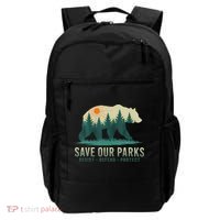 Save Our Parks Resist National Park Protect ALT US Gift Backpack thumb 0