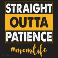 Straight Outta Patience Mom Life Funny Women's Sweatshirt thumb 2