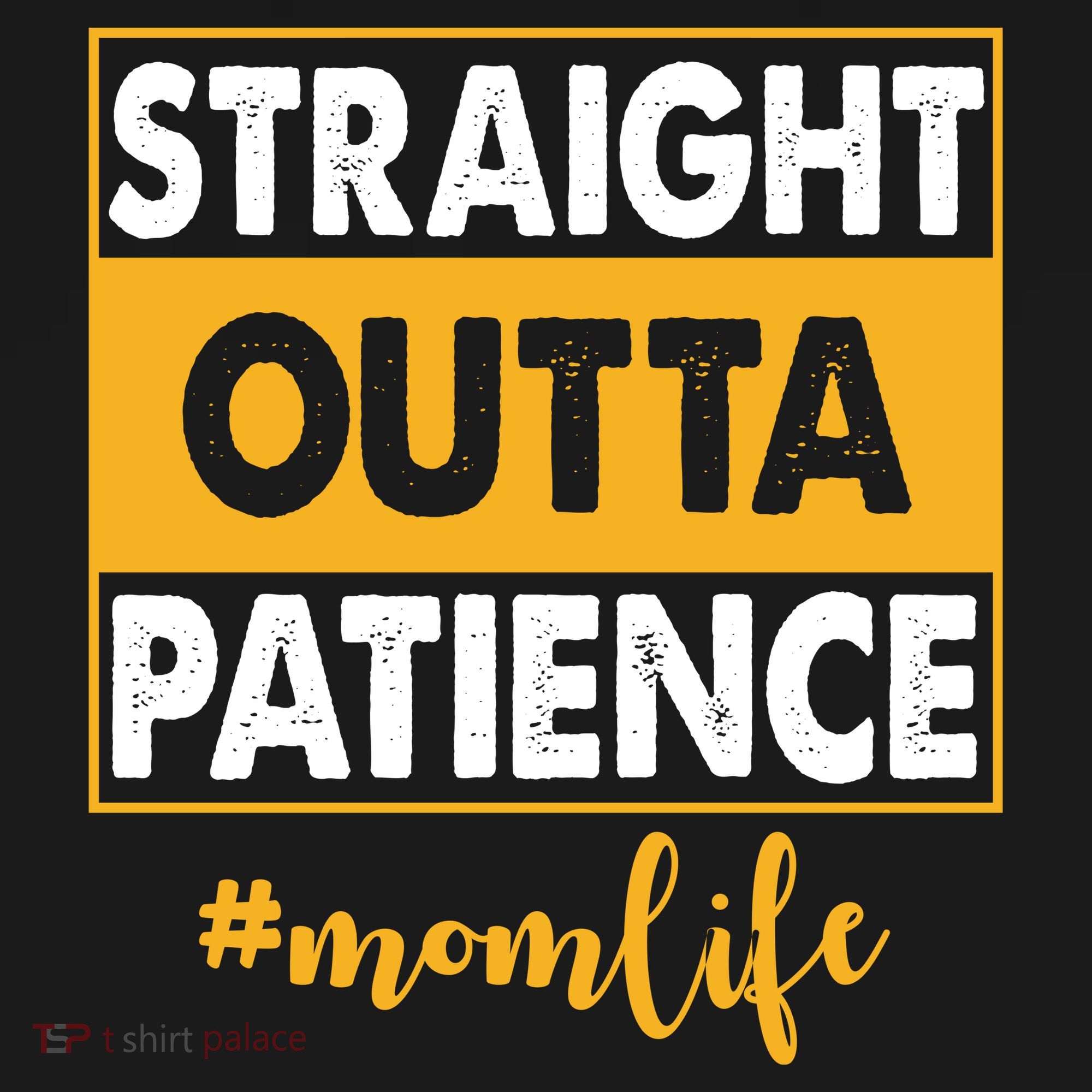 Straight Outta Patience Mom Life Funny Women's Hoodie