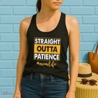 Straight Outta Patience Mom Life Funny Women's Tank Top thumb 2
