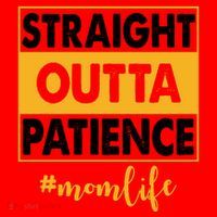 Straight Outta Patience Mom Life Funny Santa Hat thumb 1